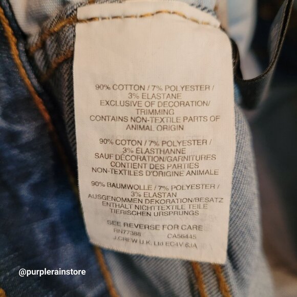 Madewell Jeans 28 Button Fly Skinny 10" High Rise Rosecliff Wash H6319 Stretch - Picture 5 of 12